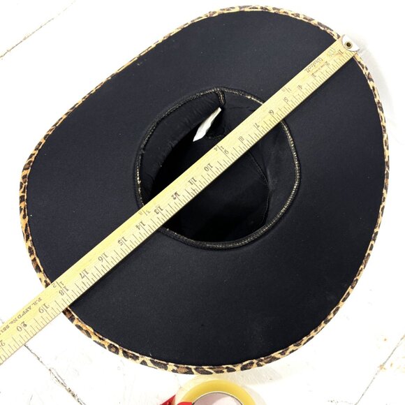 70’s Style Blk Panne Velvet Pimp Big Daddy Hat Vtg - Picture 11 of 12